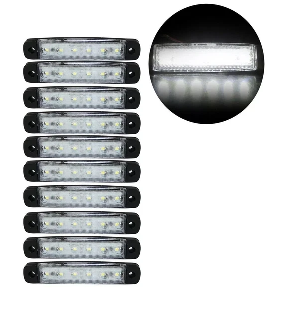 10 Pezzi LED Indicatori Laterali Luci,12V/24V Luci Di Posizione - Foto 9