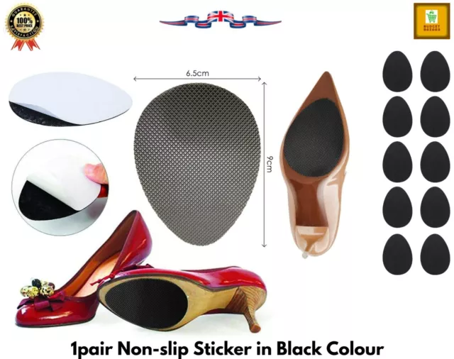 1 PAIR ANTI-SLIP SOLE SHOES Protector Pads Self-Adhesive Stickers for High Heel.