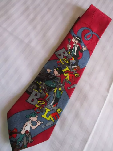 Beetle Bailey Army Mort Walker Motorcycle Guitarist Blues Singer Necktie VTG '93