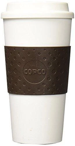 Copco Plastic Acadia Travel Mug, 16-Ounce, Brown