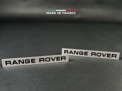 Paire de plaquettes Range Rover Classic Aluminium Brossé Suffix 73-79 Reproducti