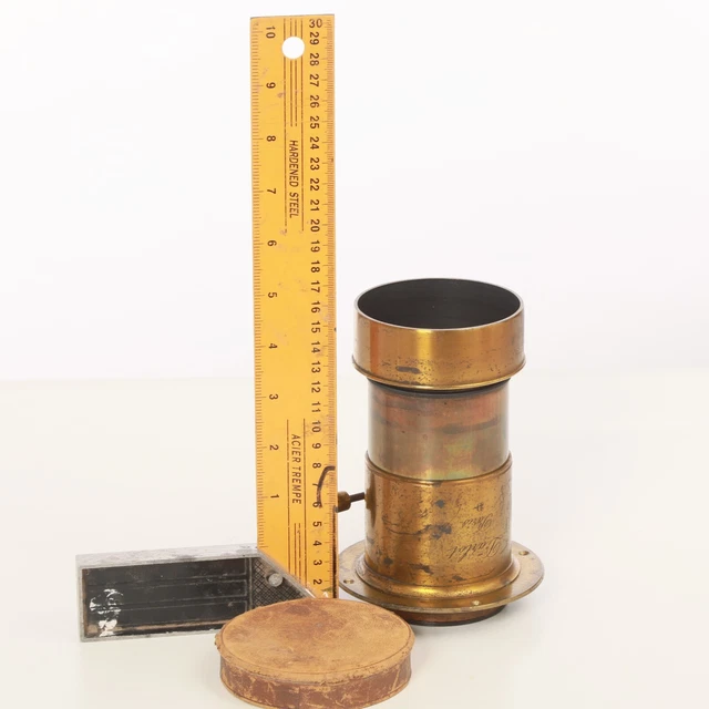 Darlot Petzval Messingobjektiv Brass lens