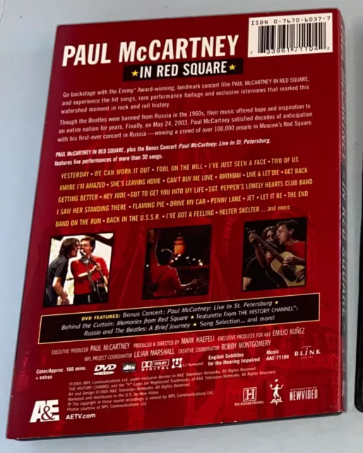 Paul McCartney In Red Square DVD, AND The British Beat Live, Best of the 60’ DVD 3