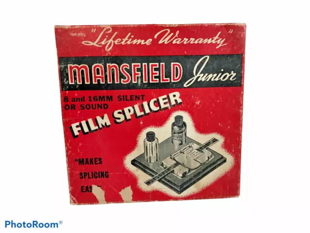 Vintage Collectible Mansfield Junior Film Splicer 8 & 16 mm Silent or Sound