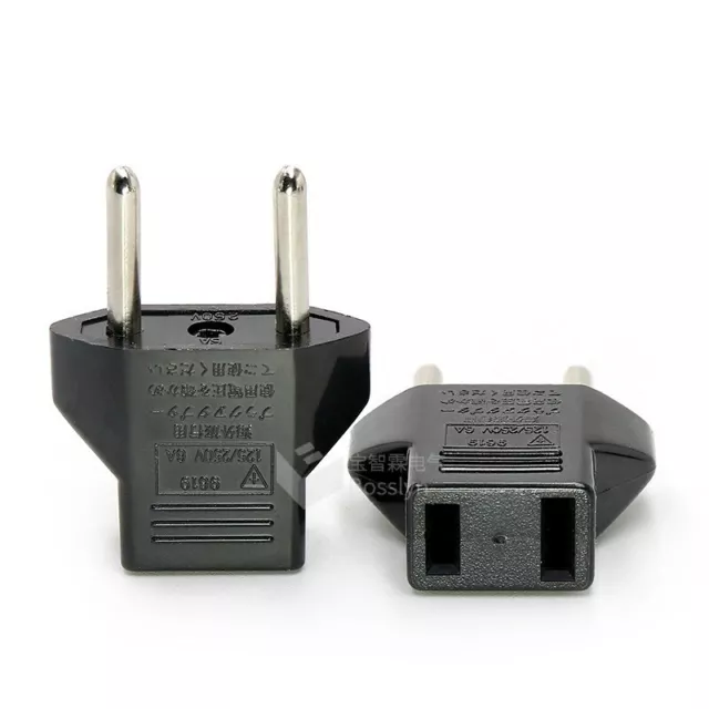Power Converter Plug Adapter Travel USA Europe Convert US To Eu Charger Outlet