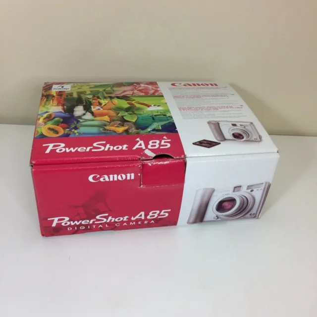 EMPTY Box ONLY Original Canon Powershot A85 Digital Camera NO Camera