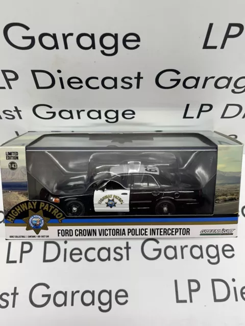 GREENLIGHT Ford Crown Victoria California Highway Patrol CHP Police 1:43 Diecast