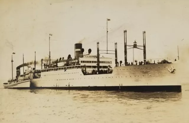 U.S. Army Transport Ship /Boat CAMBRAI China 1920s - RPPC Postcard