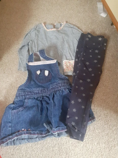 Baby Girls 9-12 Months Next Clothes Bundle Dungaree dress