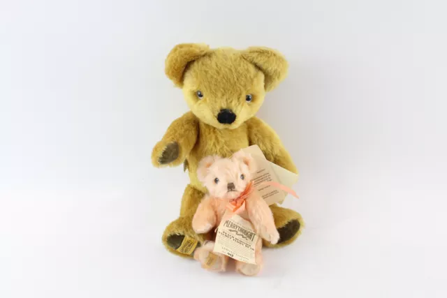 Merrythought Mohair Teddy Bears Jointed Inc Peach Blossom Sachet Bear, Tags x 2