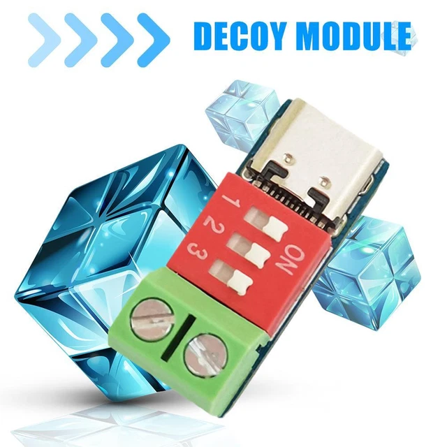 TYPE-C PD QC Decoy Module Trigger Dial Code Adjustment L0G0 Mod GX ...