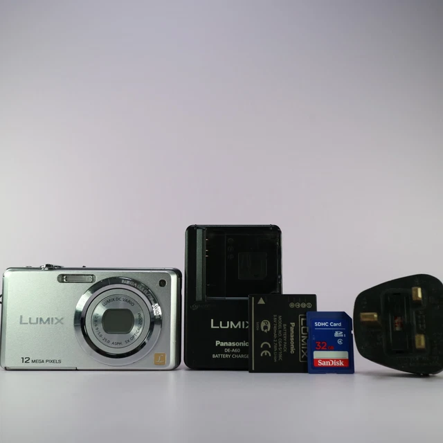 PANASONIC LUMIX DMC-FS10 Naranja 12MP Cámara Digital Compacta con