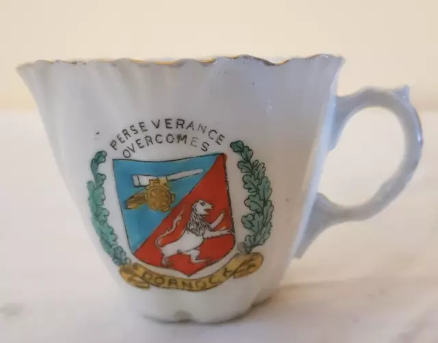 Meir Arms, Crested Ware China Cup, Dornock coat of arm