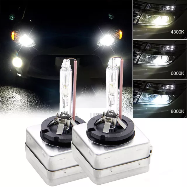 2 X D1S HID Ampoule Lampe Xénon Phare 35W 8000K DC 12V Pr Voiture