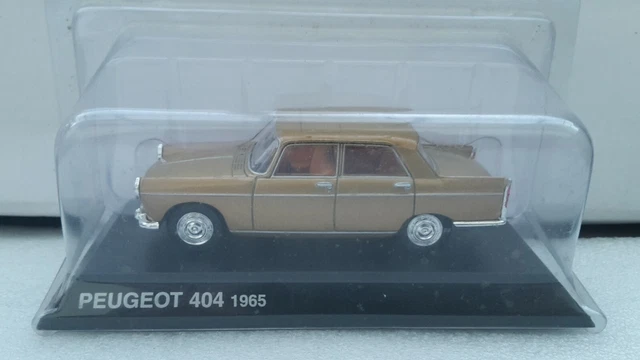 Uh ? Pour Presse Peugeot 404 1965 Or Metal Neuf En Blister Ouvert