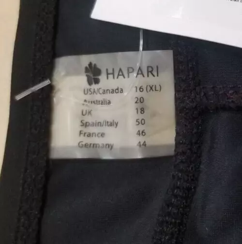 Nuevo con etiquetas Hapari talla XL Negro Cubierta Pantalones Cortos FPS 50+ 3