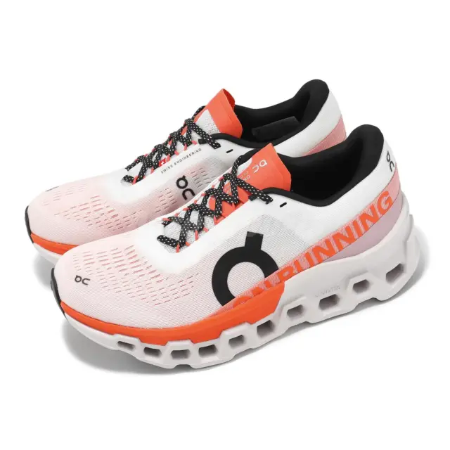 On Running Cloudmonster 2 White Orange Women Road Running Shoes 3WE10111527