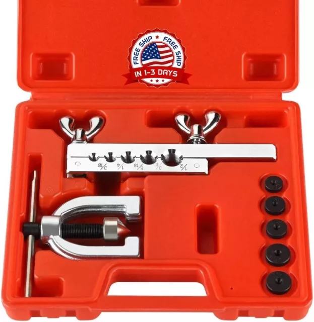 Kit De Linea Freno Doble Simple Herramienta Abocardado 45 Grados Aleacion Cobre