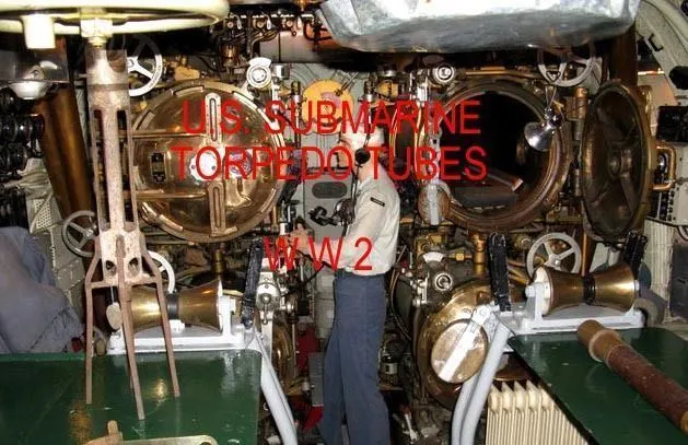 U.s.navy Reference 21 Inch Torpedo Tubes Submarine Ww 2