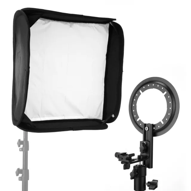 Studio Softbox E8080 Foldable Square 80cm 32" L Bracket for Speedlite Flash