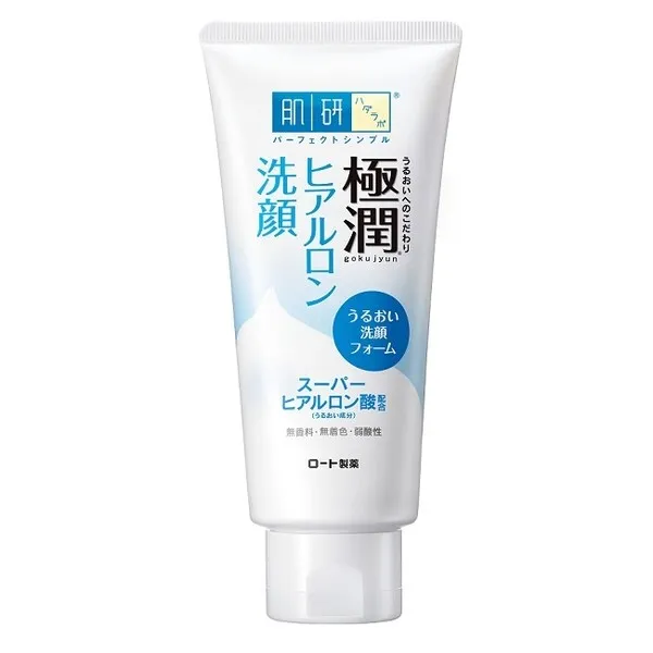 [ROHTO HADALABO] Gokujyun Hyaluronic Acid Foaming Facial Cleanser 100g NEW