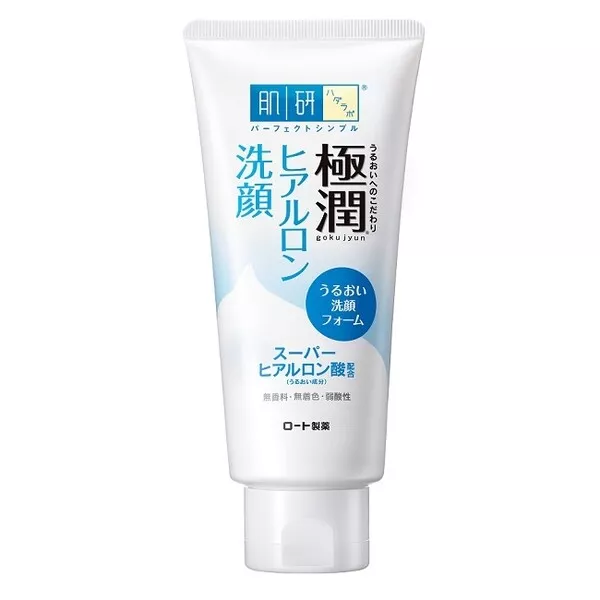 [ Rohto Hadalabo] Gokujyun Acide Hyaluronique Moussant Visage Nettoyant 100g