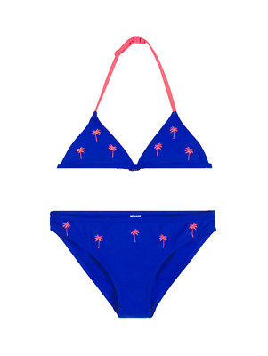 RODEO Ragazza Bikini Set Costume da bagno COSTUMONE nuoto palme con ricamo tg. 170/176