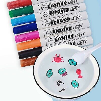 Pluma mágica para pintura al agua marcador flotante borrable color pluma flotante para enseñar