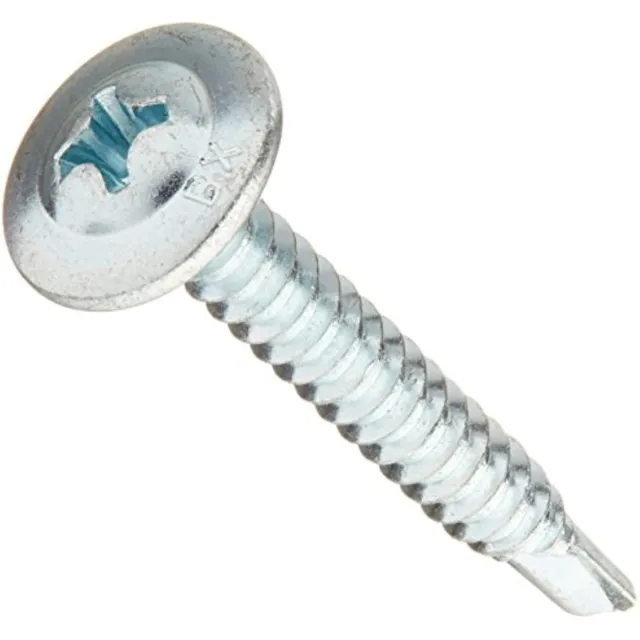 ITW Brands 21532 Series Teks, 140 Pack, 8 x 1-1/4" Lathe Drill Point Screw,