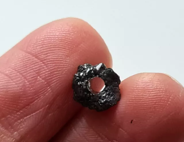8x7.4mm Raw Black Diamond Bead, 5mm Hole diamond for Pendant/Necklace-PDD576