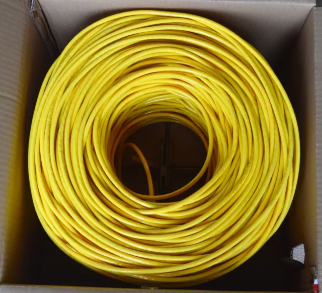 Yellow 305m Premium Cat6 RJ45 Ethernet LAN Network Cable Multi colors - CHEAPEST