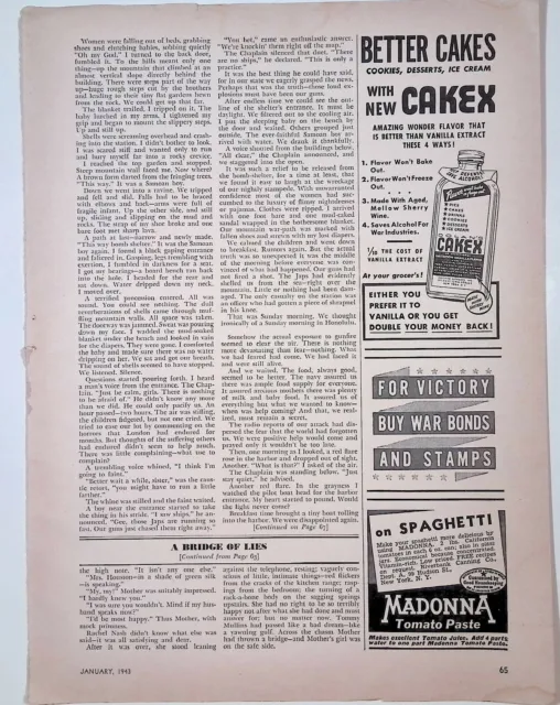 Cakex Flavor Enhancer Advertising Print Ad Woman's Day Magazine January 1943