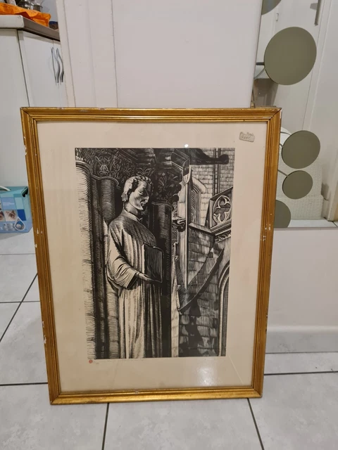 Gravure /eau Forte  St Étienne  ( Cathédrale De Bourges) Signée Et Numerotee