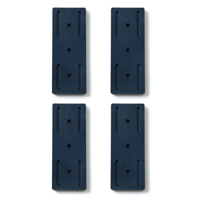 Soporte de enchufe 4x10 cm soporte base para tira de alimentación enchufe de almacenamiento soporte pegatina