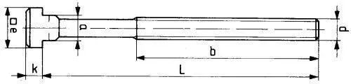 FORMAT Schrauben für T-Nuten, mit Mutter und Scheibe DIN 787-8.8, M20 x 125 mm, 3