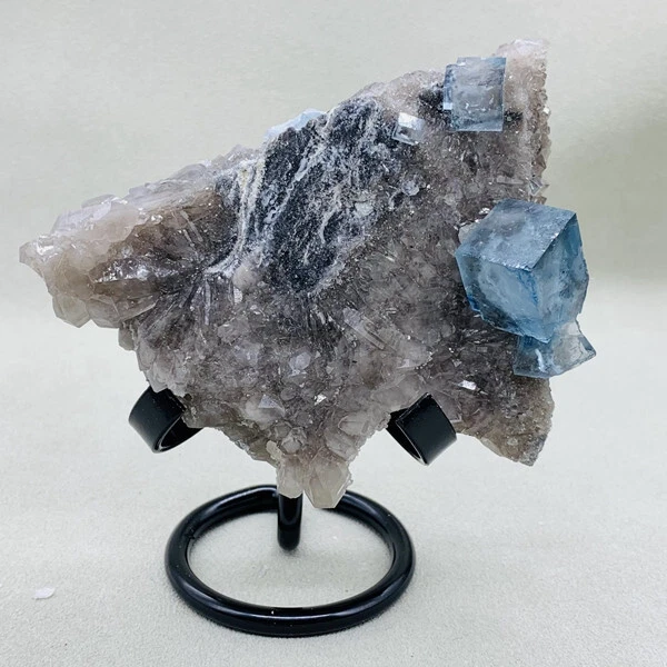 293g Natural Green fluorite Quartz Crystal Cluster mineral specimens healing+sta