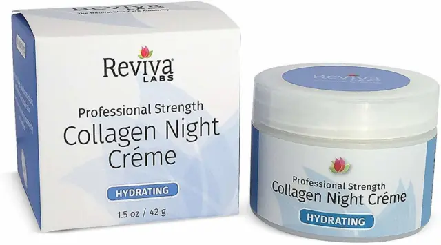 Crema de noche de colágeno de Reviva Labs, 1,5 oz