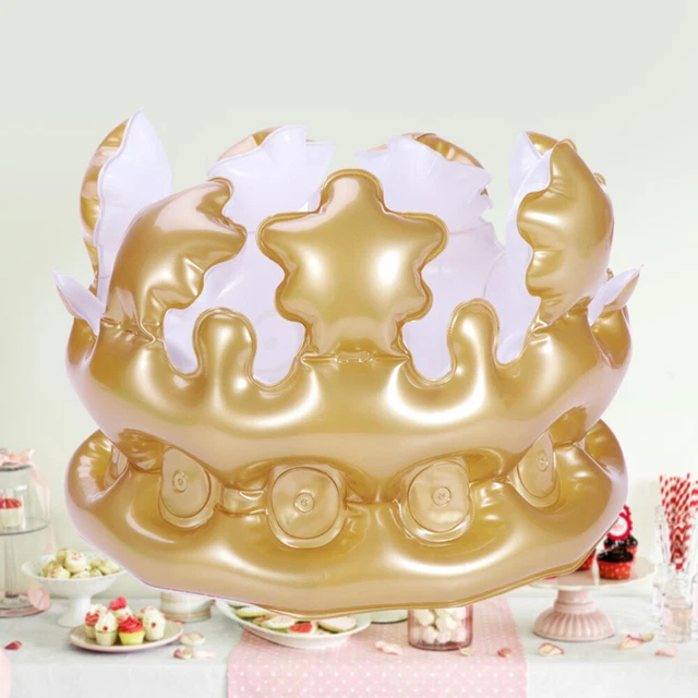 5 piezas Gorra inflable de fiesta corona inflable corona para niños