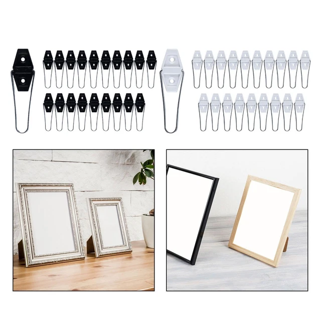Lot De 10 Dos De Chevalet Pour Cadre Photo 5x7 Pouces - Panneau Arrière Noir De Remplacement
