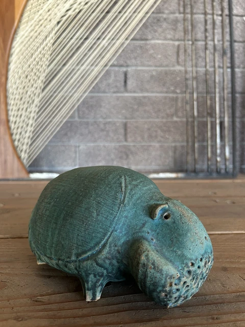 Hal Fromhold Mid Century MCM Ceramic Hippo Sculpture