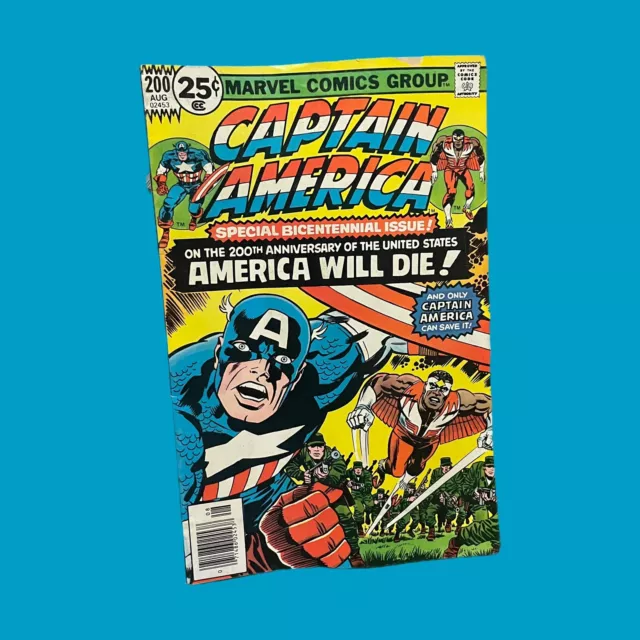 Marvel Captain America #200 bronze comic 1976 story & art by Jack Kirby Falcon