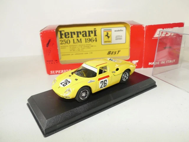 Ferrari 250 LM Miniature 1/43 – Vainqueur Le Mans 1965 N°21, Best, Grégory-Rindt