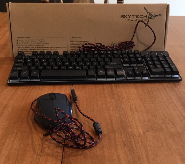 SKYTECH ARCHANGEL GAMING Keyboard K1000 Backlit with M1000 Mouse SET