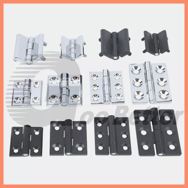 Hinge Door Chrome Zinc / Aluminum Alloy Butt Hinges Internal Doors & Screws Pair