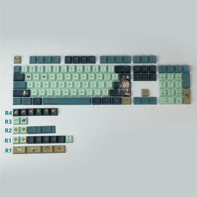 Key Cap Button GENSHIN IMPACT XIAO Keycap Button PBT Sublimation Cherry MX Keycaps ...