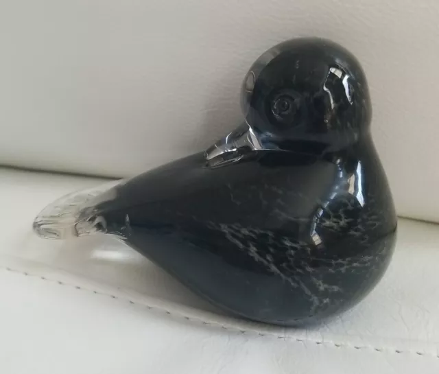 F.m. Ronneby Konstglas Sweden Signed Art Glass Pigeon Dove Bird Sculpture 4.75"