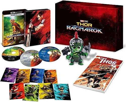 Thor: Ragnarok 4K UHD MovieNEX 4K ULTRA HD + 3D + Blu-ray con figura de Hulk