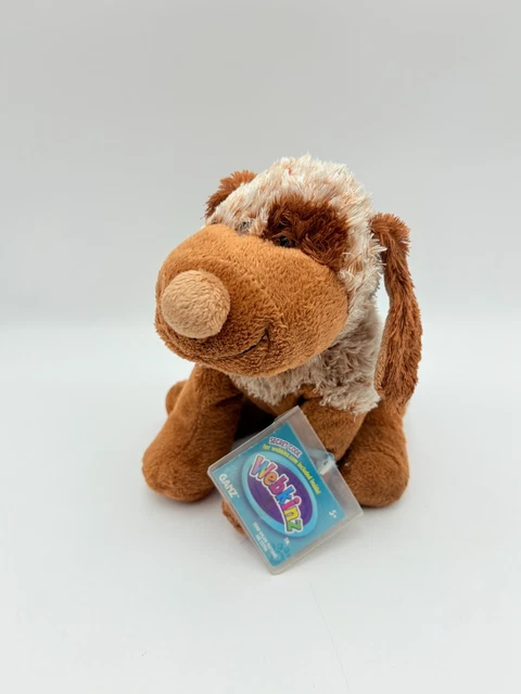 JUGUETE DE PELUCHE Webkinz Choco Cheeky Dog con etiquetas de