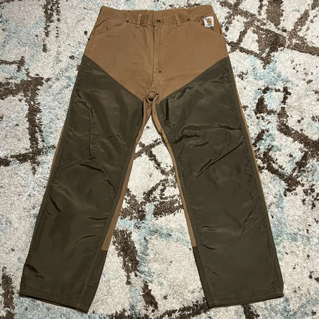 Vintage Carhartt WU 146 Briar Brush Guard Hunting Pants Mens 36x30 USA Made