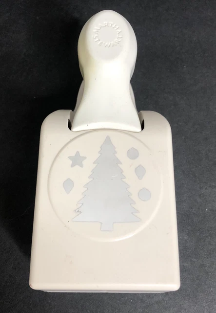 Golpe de papel artesanal Martha Stewart grande árbol de Navidad y adornos libro de recortes